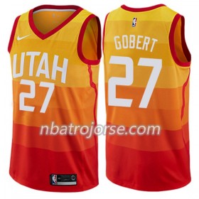 Män Utah Jazz Tröja Rudy Gobert 27 Nike City Edition Swingman